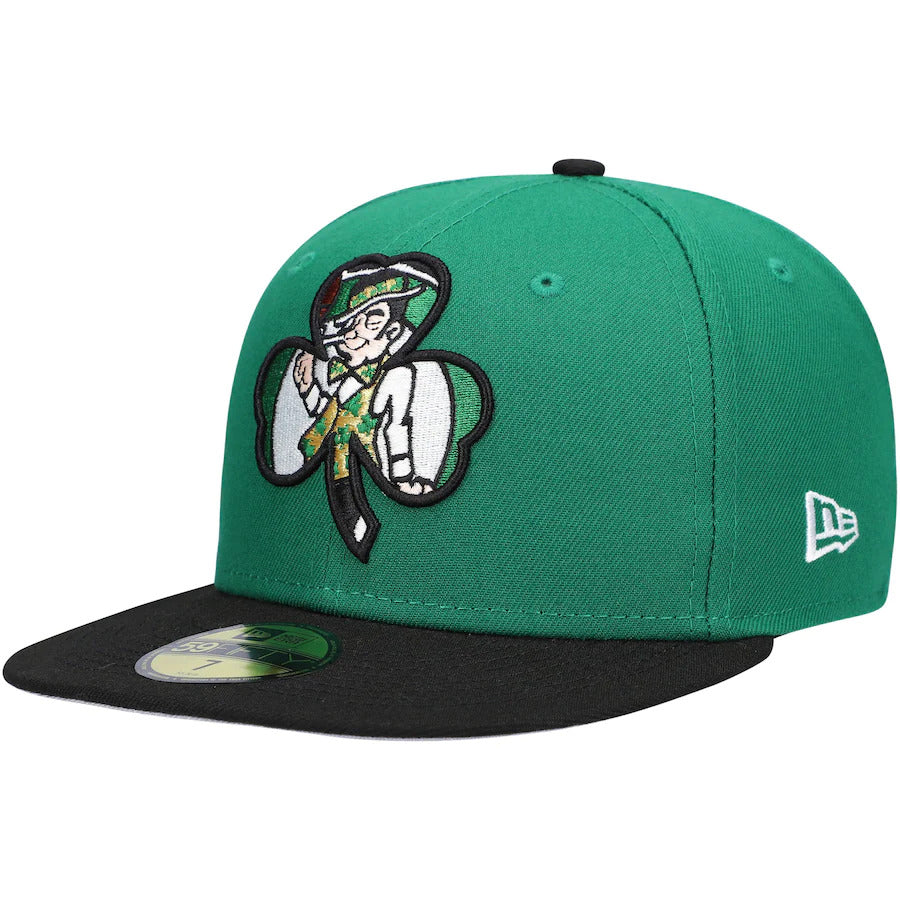New Era Boston Celtics 2021 NBA Draft Kelly Green/ Black 59FIFTY Fitted Hat
