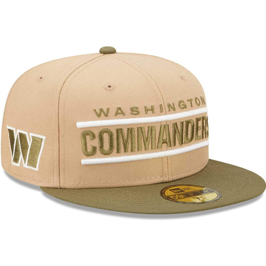 New Era Washington Commanders Saguaro Tan/Olive 59FIFTY Fitted Hat
