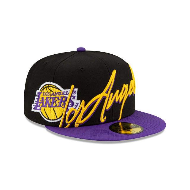 New Era Los Angeles Lakers Cursive 59FIFTY Fitted Hat