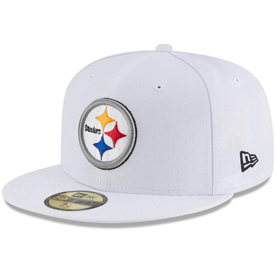 New Era White Pittsburgh Steelers 2021 59FIFTY Fitted Hat