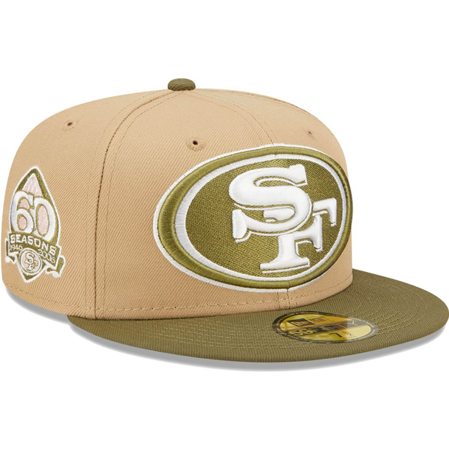 New Era San Francisco 49ers 60th Season Saguaro Tan/Olive 59FIFTY Fitted Hat