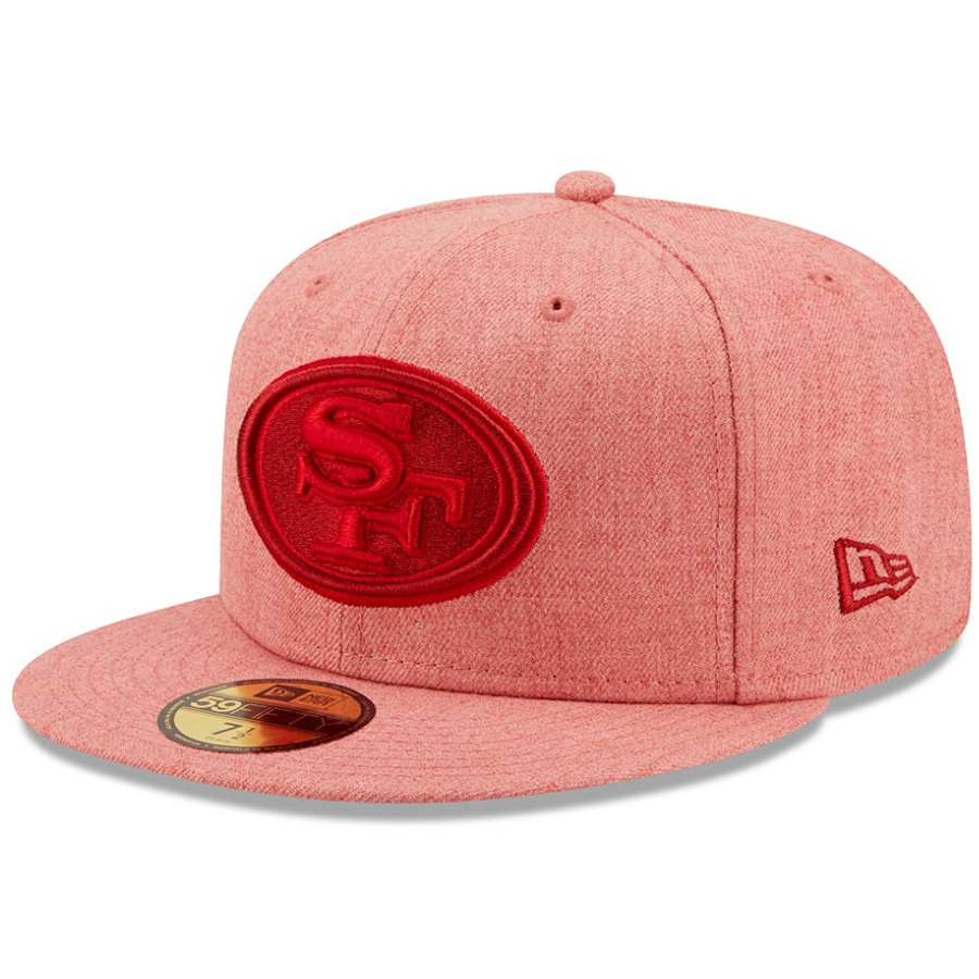 New Era San Francisco 49ers Heather Red 59FIFTY Fitted Hat