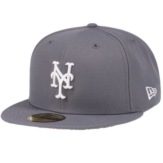 New Era New York Mets Floral Undervisor Grey 59FIFTY Fitted Hat