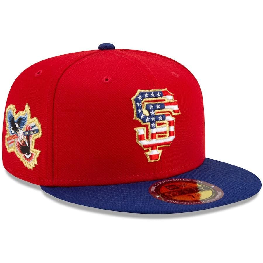 New Era San Francisco Giants Americana Patch Red 2021 59FIFTY Fitted Hat