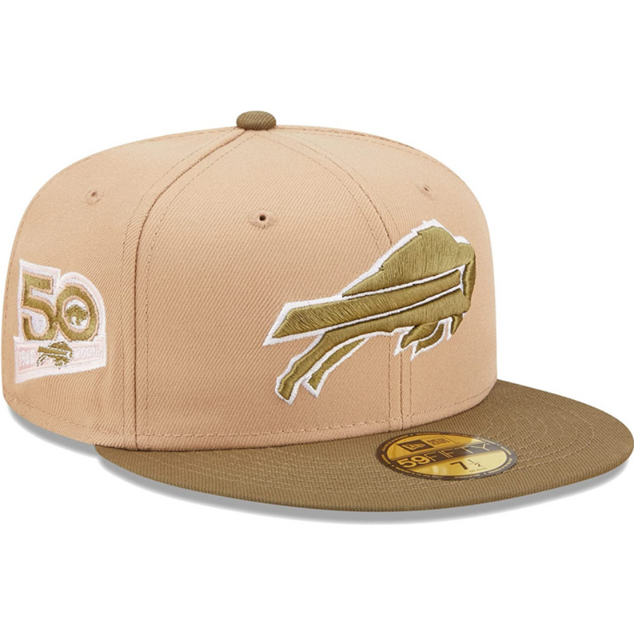 New Era Buffalo Bills 50th Anniversary Saguaro Tan/Olive 59FIFTY Fitted Hat