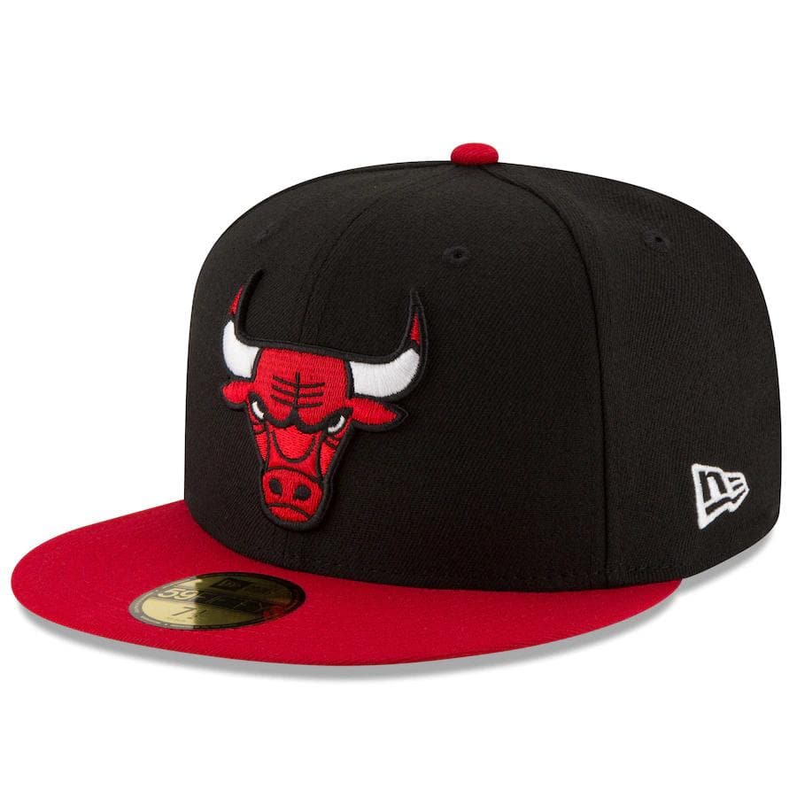 New Era Chicago Bulls 2Tone Black/Red 59FIFTY Fitted Hat