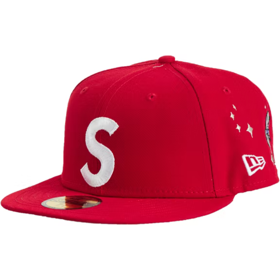 New Era x Supreme S Logo Red Characters 59FIFTY Fitted Hat
