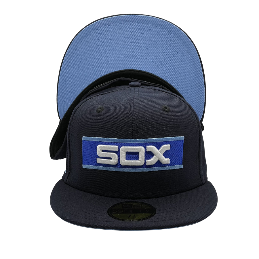 New Era Chicago White Sox Navy 1983 City Skyline Icy Undervisor 59FIFTY Fitted Hat