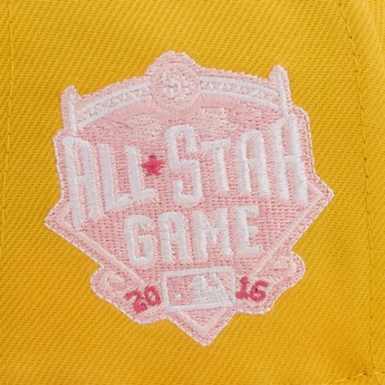 New Era New York Yankees Yellow "Dice Pack" 2016 All-Star Game Pink Under Brim 59FIFTY Fitted Hat