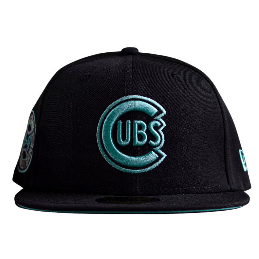 New Era Chicago Cubs Black/Crystal 1947 All-Star Game Mint Undervisor 59FIFTY Fitted Hat