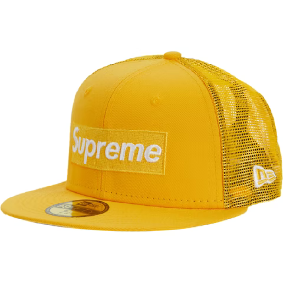 New Era x Supreme Yellow Mesh Back 59FIFTY Fitted Hat