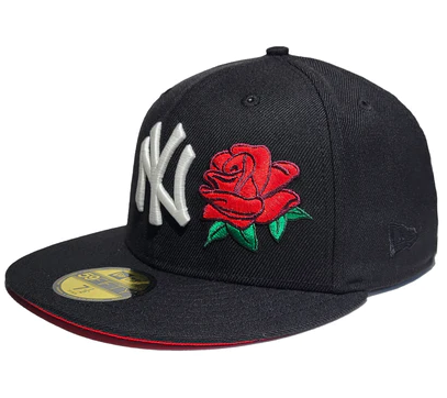 New Era New York Yankees Red Rose 27 Champions Glow In The Dark 59FIFTY Fitted Hat