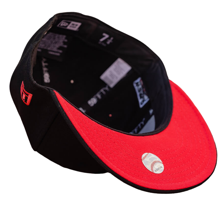 New Era St. Louis Cardinals Black 2006 World Series Lava Undervisor 59FIFTY Fitted Hat