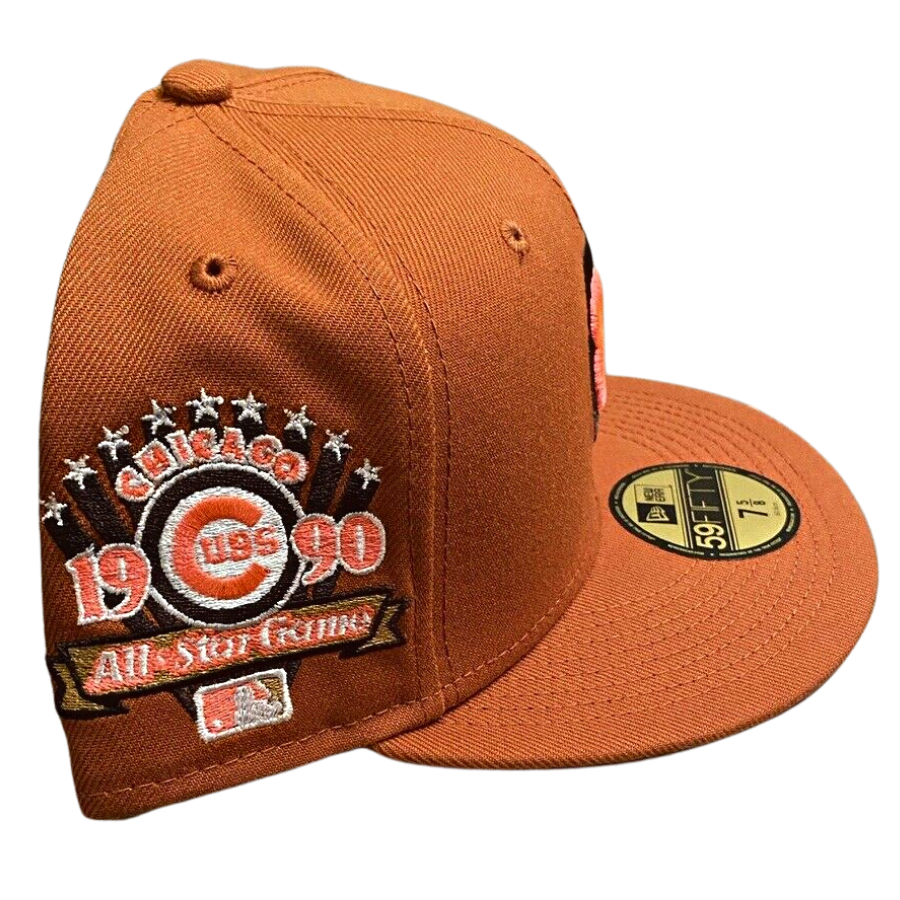 New Era Chicago Cubs Rust Orange/Peach 1990 All-Star Game 59FIFTY Fitted Hat