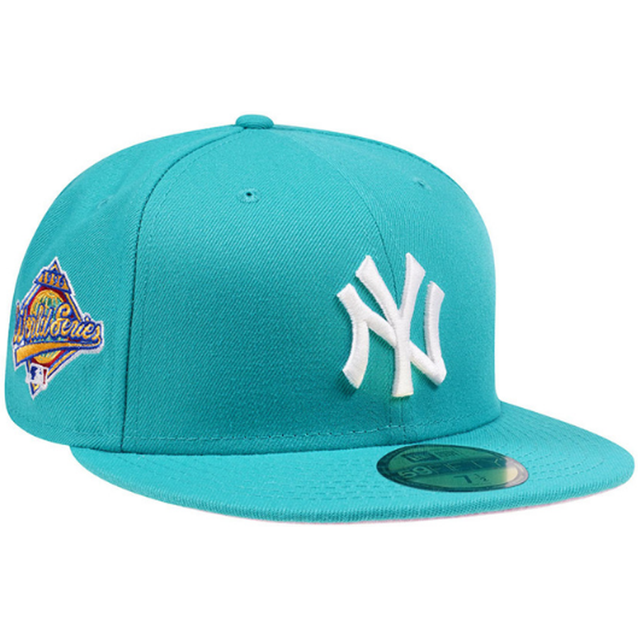 New Era New York Yankees 1996 World Series Teal & Pink 59FIFTY Fitted Hat