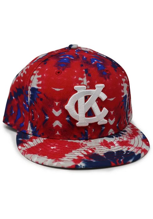 New Era Kansas City Monarchs Red Tie Dye 59FIFTY Fitted Hat