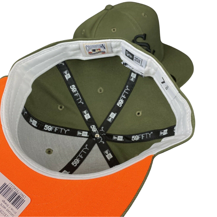 New Era Chicago White Sox Hunter Green All-Star Years Orange Undervisor 59FIFTY Fitted Hat