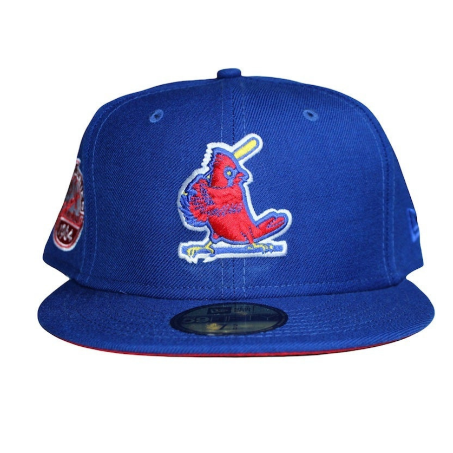 New Era St. Louis Cardinals Royal Blue 1964 World Series Red Undervisor 59FIFTY Fitted Hat