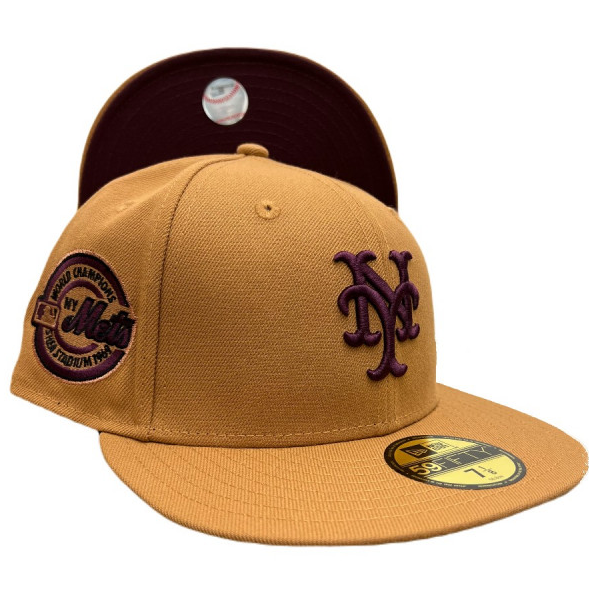 New Era New York Mets "Five Mic Pack" Tan 1969 World Series 59FIFTY Fitted Hat