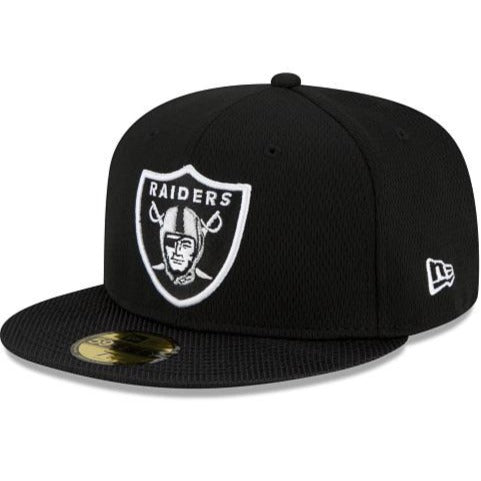 New Era Las Vegas Raiders NFL Sideline Road 2021 Black 59FIFTY Fitted Hat