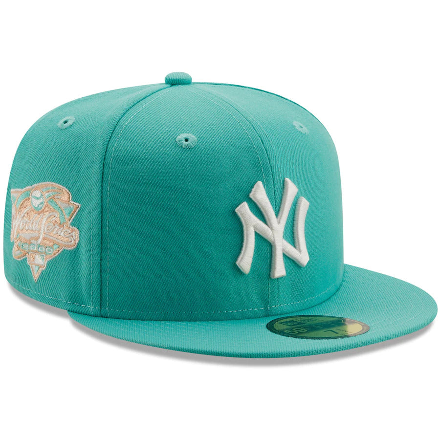 New Era Mint New York Yankees 2000 World Series Peach Undervisor 59FIFTY Fitted Hat