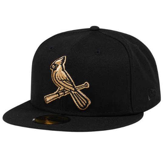 New Era St. Louis Cardinals Gold Throwback Edition 59FIFTY Fitted Hat