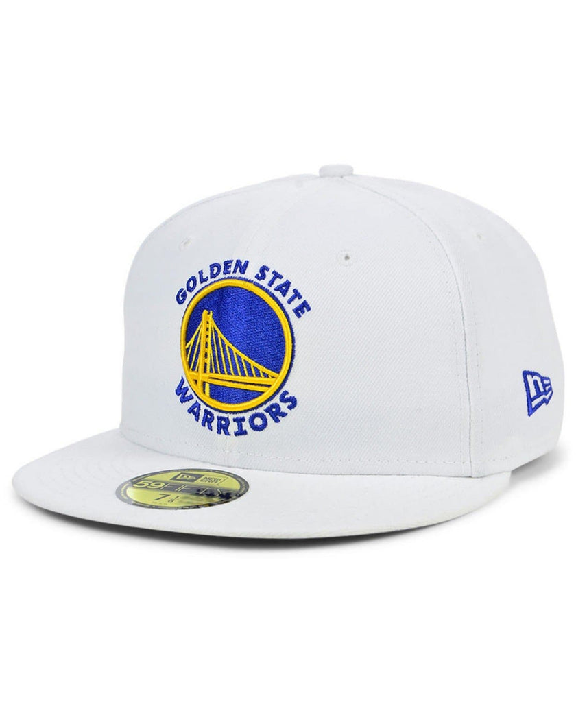 New Era Golden State Warriors White Sanded 59FIFTY Fitted Hat