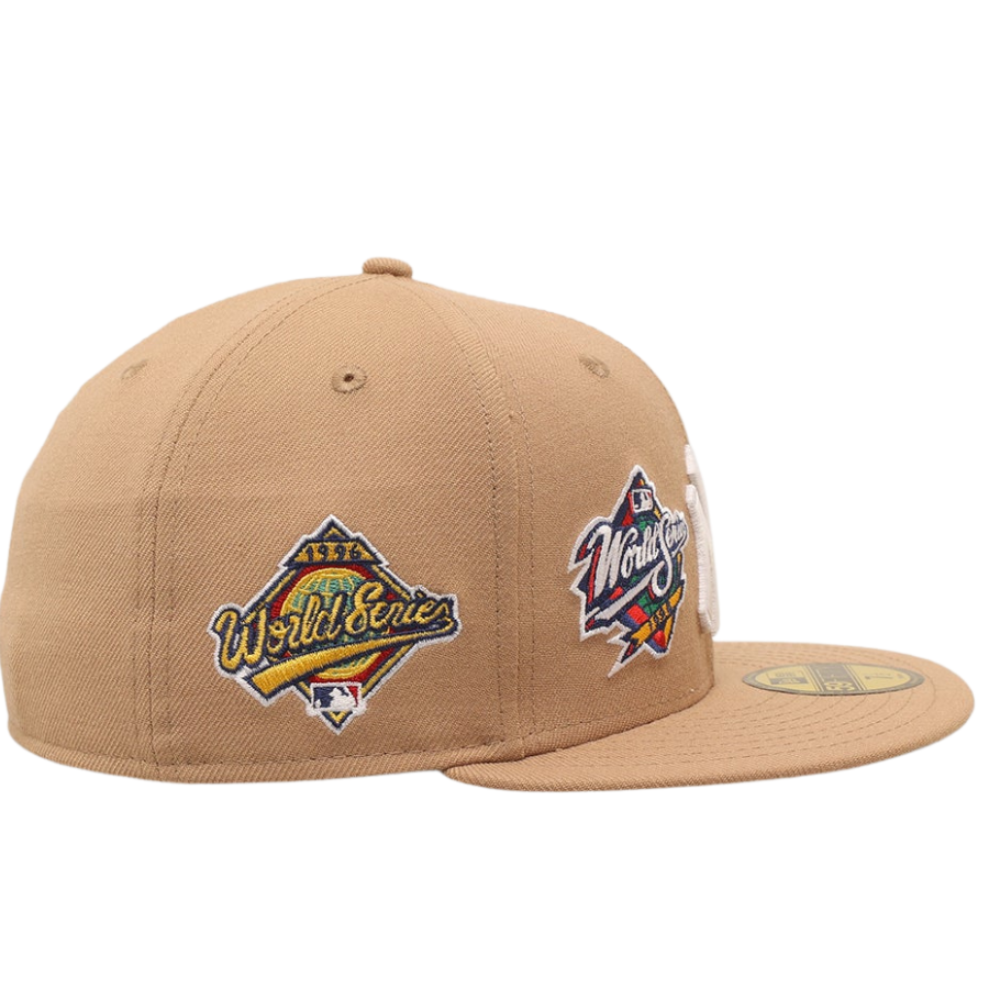 New Era New York Yankees 'World Series Multi Logo' Tumbleweed 2023 59FIFTY Fitted Hat