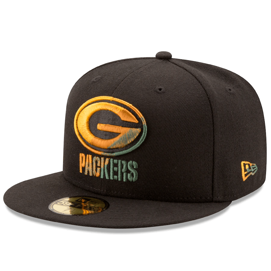 New Era Green Bay Packers Color Dim 59Fifty Fitted Hat