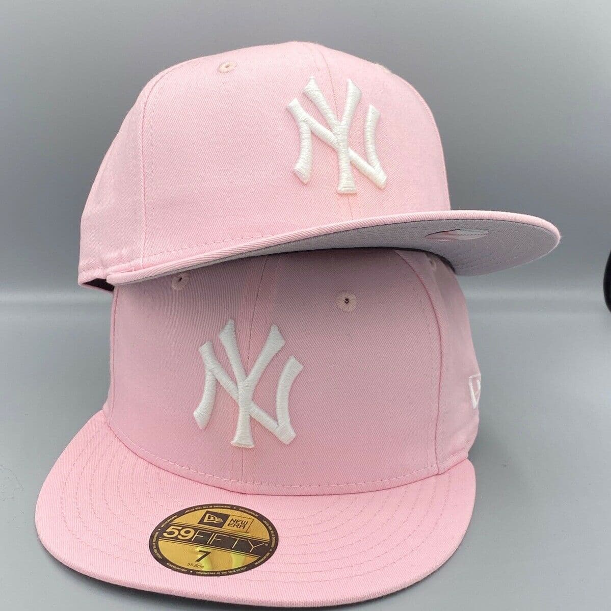 Pink and white yankee hat Clearance