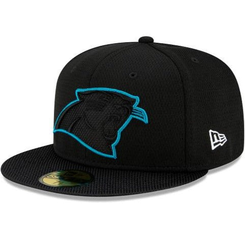 New Era Carolina Panthers NFL Sideline Road 2021 Black 59FIFTY Fitted Hat