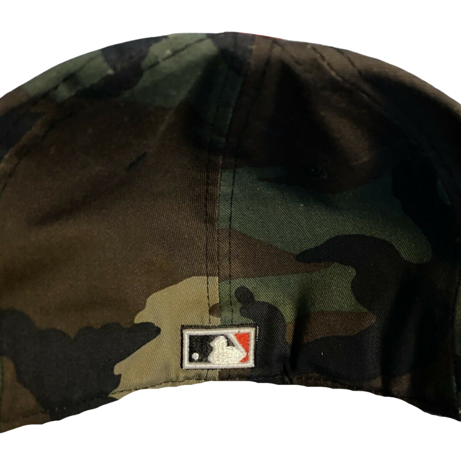New Era Atlanta Braves Camouflage Chief Noc-A-Homa Red Bill 59FIFTY Fitted Hat