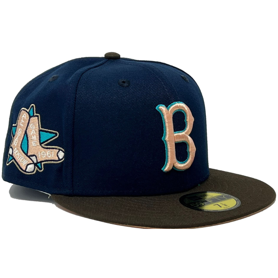 New Era Boston Red Sox 1961 All-Star Game Light Navy/Brown/Peach 59FIFTY Fitted Hat