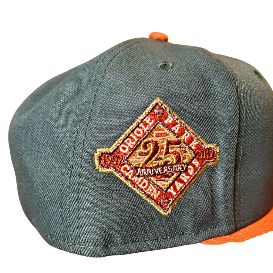 New Era Baltimore Orioles Dark Green/Orange 25th Anniversary 59FIFTY Fitted Hat