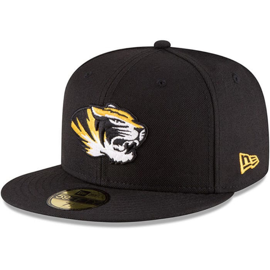 New Era Missouri Tigers Black Basic 59FIFTY Fitted Hat