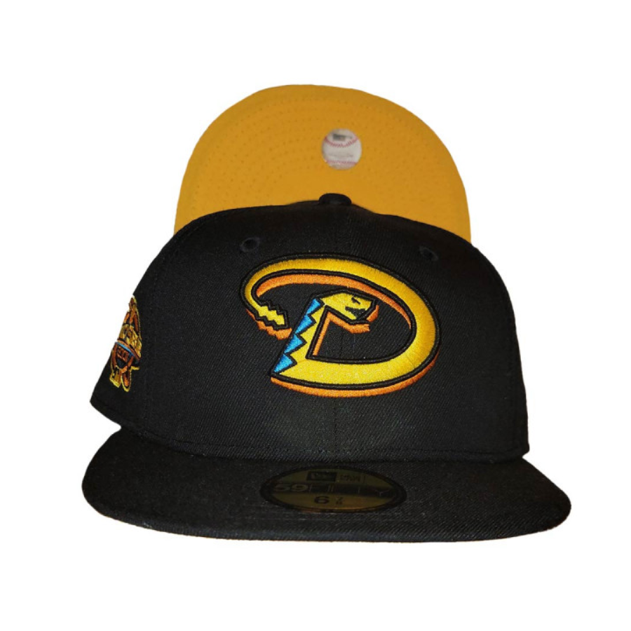 New Era Arizona Diamondbacks "Maui Wowie" Black/Yellow 2001 World Series 59FIFTY Fitted Hat