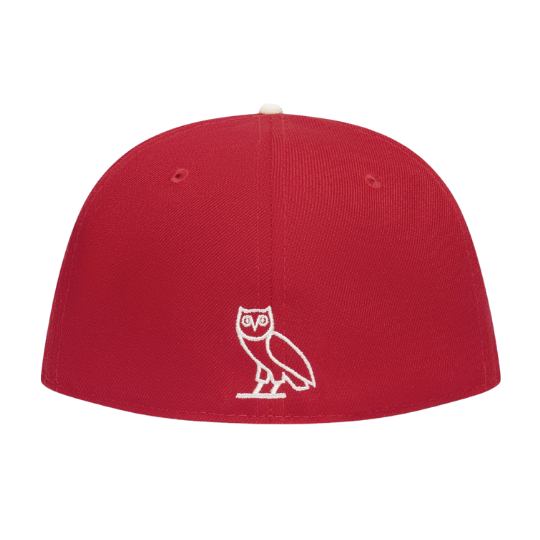 New Era Octobers Very Own Varsity Logo Red 59FIFTY Fitted Hat