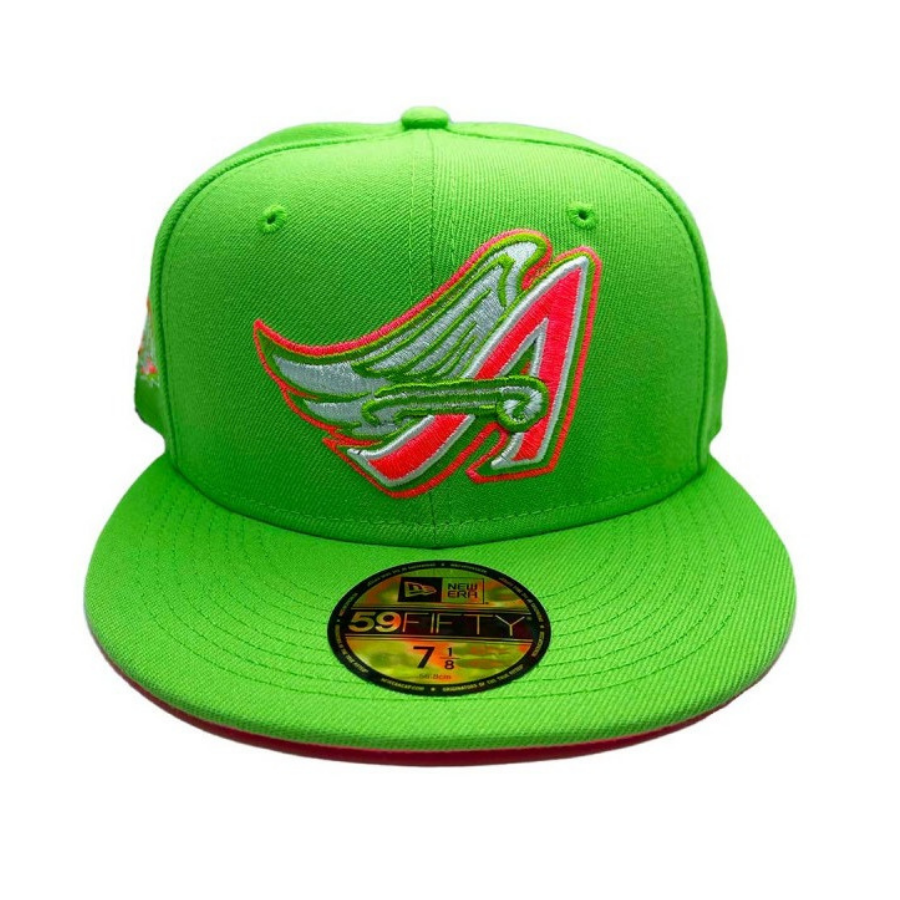 New Era Anaheim Angels Neon Green Fluorescent Pink 2011 All-Star Game 59FIFTY Fitted Hat