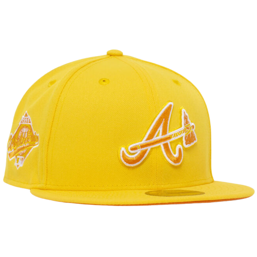 New Era Atlanta Braves Yellow "Brunch Pack" 59FIFTY Fitted Hat