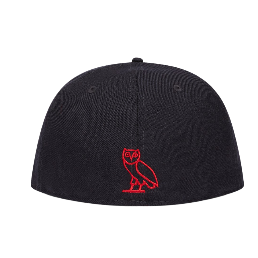 New Era x OVO Varsity Logo Navy/Red 59FIFTY Fitted Hat