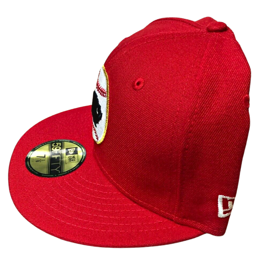 New Era Buffalo Bisons Red July 4th 2005-2008 Logo 59FIFTY Fitted Hat