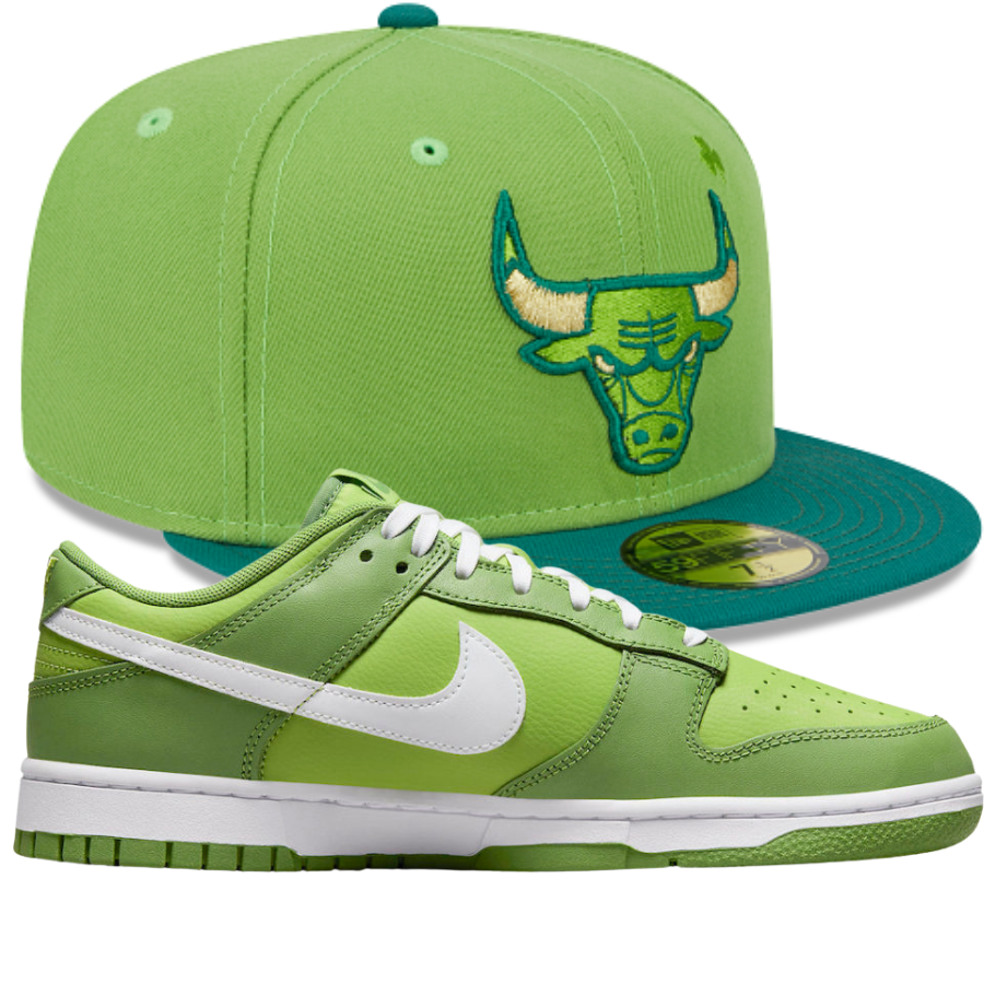 New Era Lucky Streak Fitted Hats w/ Nike Dunk Low Chlorophyll