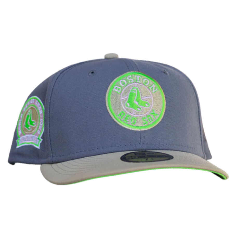 New Era Boston Red Sox 2004 World Series Champions Graphite/ Neon Green 59FIFTY Fitted Cap
