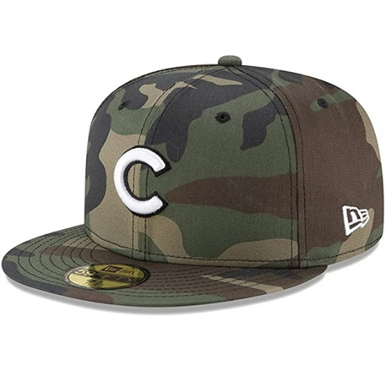New Era Chicago Cubs Woodland Camo Basic 59FIFTY Fitted Hat