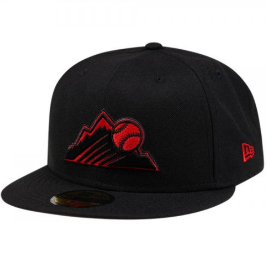 New Era Colorado Rockies Red & Black 59FIFTY Fitted Hat