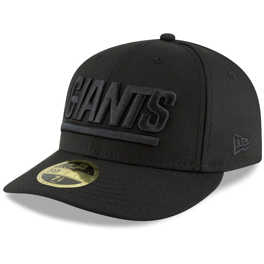 New Era New York Giants Black Throwback Logo Low Profile 59FIFTY Fitted Hat