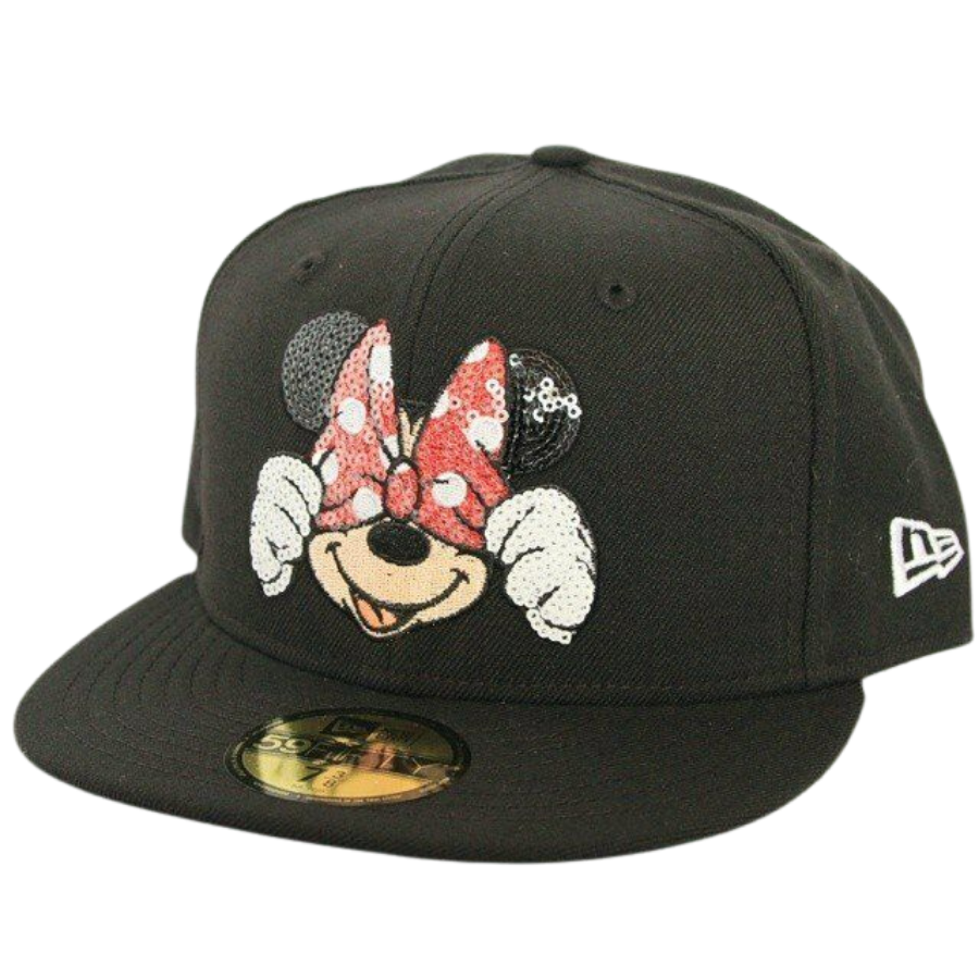 New Era Minnie Mouse Sequins Black/Red 59FIFTY Fitted Hat