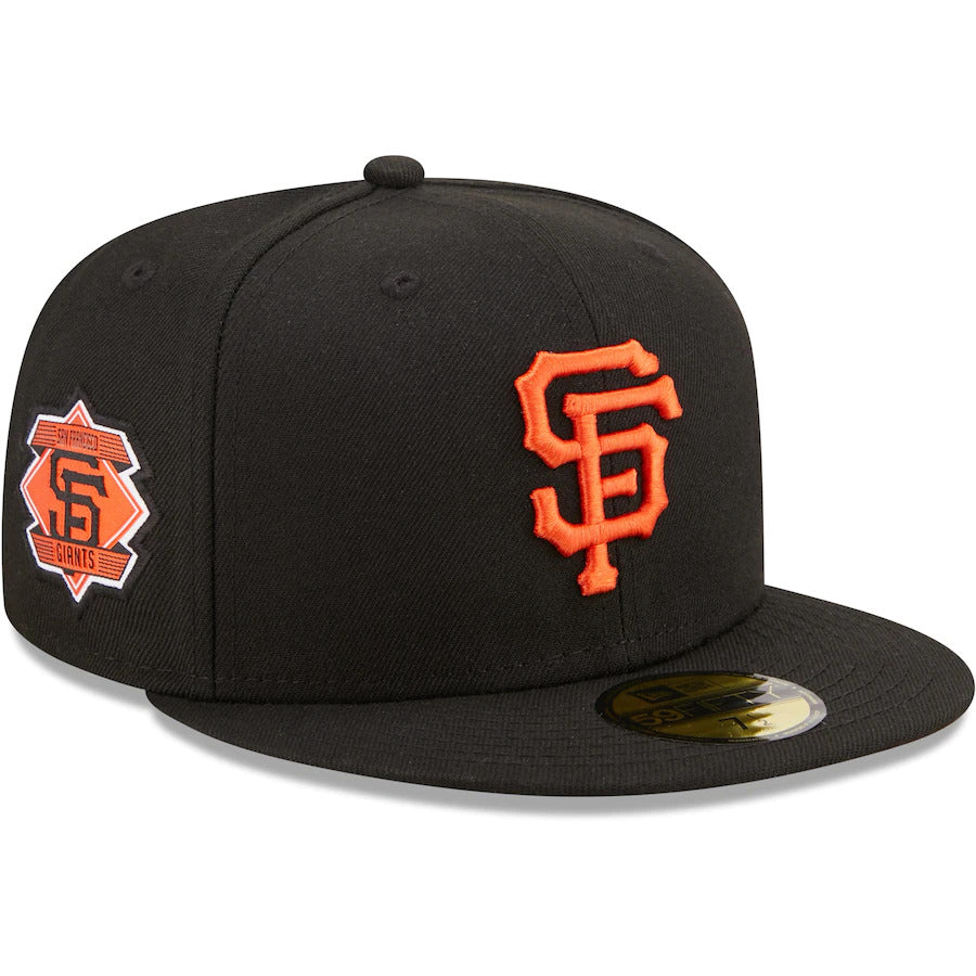 New Era Black San Francisco Giants Logo Side 59FIFTY Fitted Hat