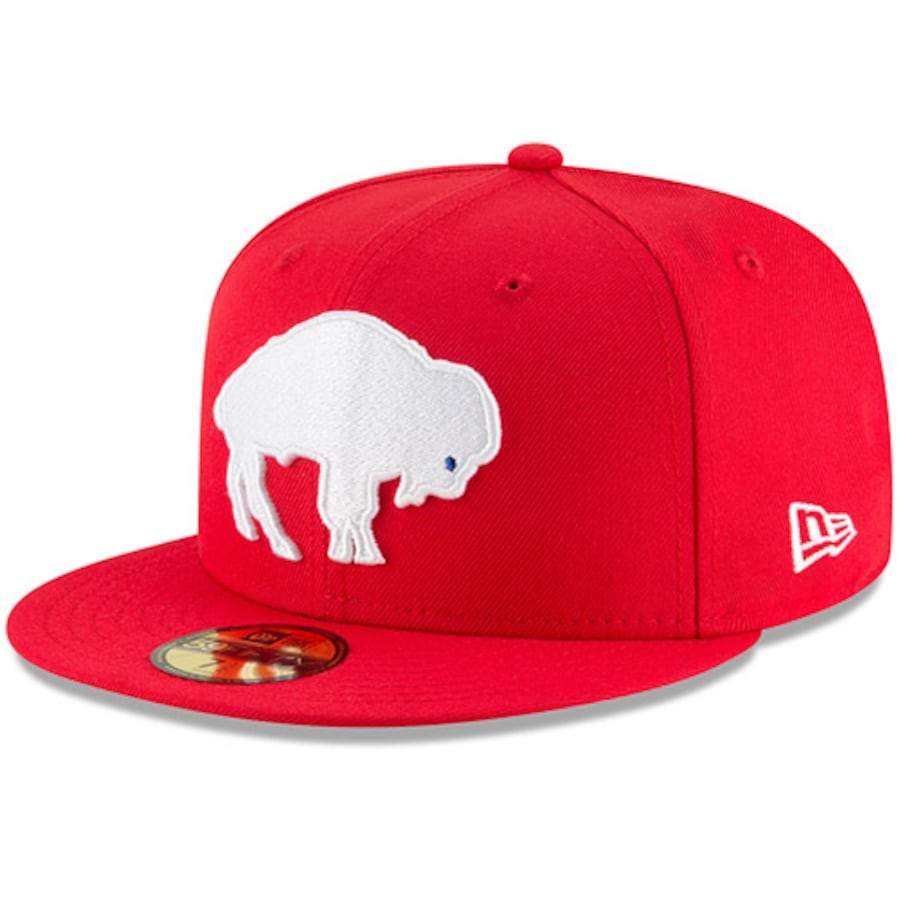 New Era Buffalo Bills Red Omaha Throwback 59FIFTY Fitted Hat