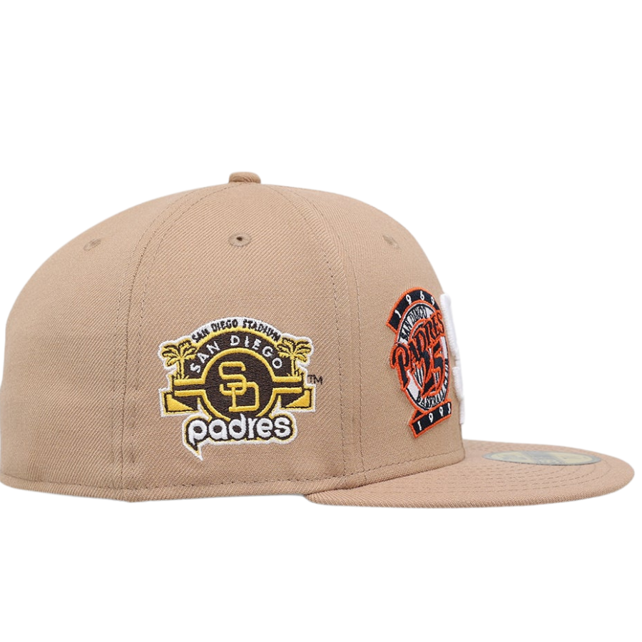 New Era San Diego Padres 'World Series Multi Logo' Tumbleweed 2023 59FIFTY Fitted Hat